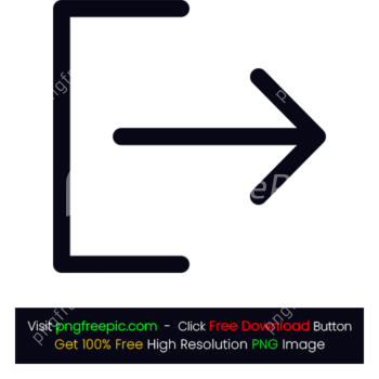 Corner Right Arrow Logout Icon PNG