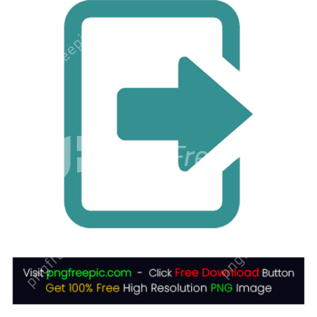 Abstract Colored Logout Icon PNG
