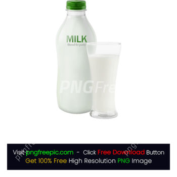 White Milk Bottle Glass Cream PNG