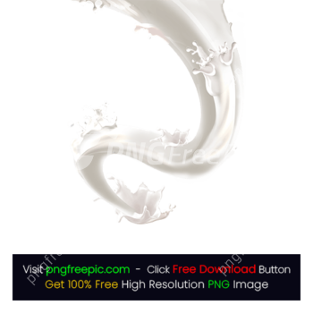 Splashes White Milk Abstract PNG