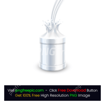 Milk Dropping Container Bottle Splashes PNG