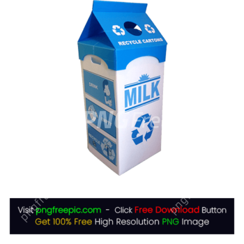 Milk 3D Cartoon Box Abstract Bottle PNG