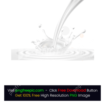 Dropping Splashes White Pure Milk PNG