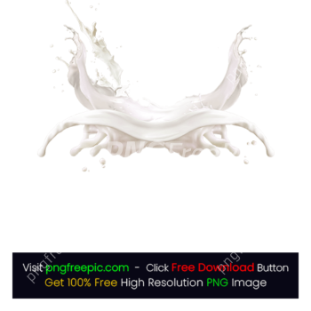 White Milk Cream Splash Drop PNG