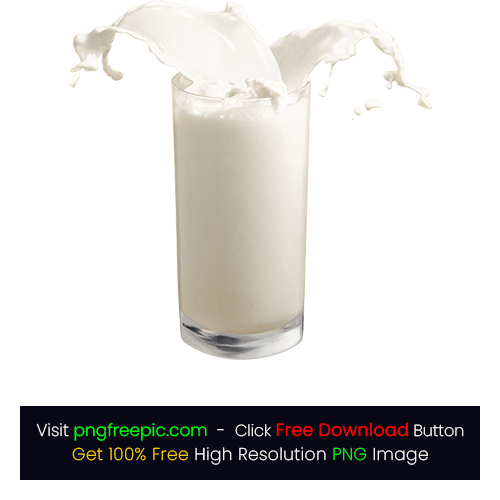 White Milk Drop Glass Drink Splashes PNG