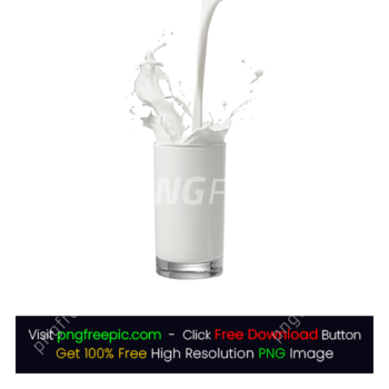 Drink White Milk Dropping Glass Splash PNG