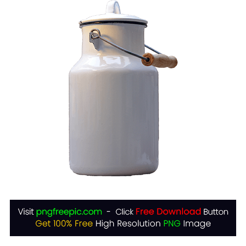 Milk Can White Container Jar PNG