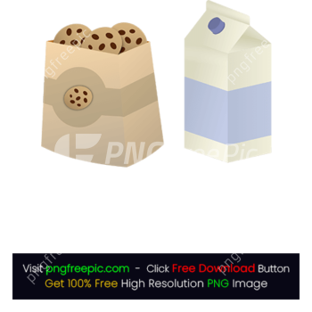 Milk Cookies Drink Breakfast Milk Carton PNG
