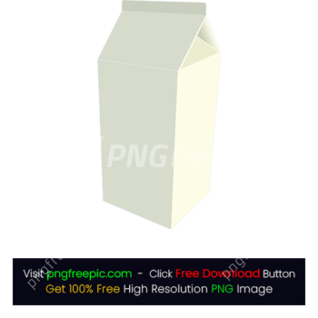 Milk Carton Paper Drink Packaging White Box PNG