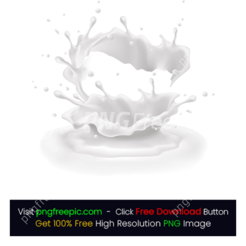 Abstract Drop Splash White Milk PNG