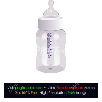 Baby Bottle White Infant Drink Pot Milk PNG