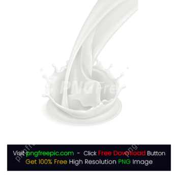 White Milk illustration Spilled Drop Splash PNG