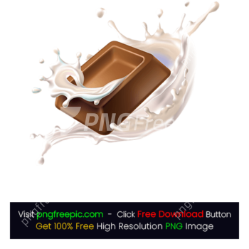 Chocolate Drop Milk Splash Spilled Cream PNG