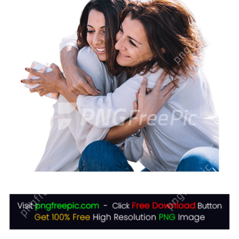 Mother Gift Hugging Woman PNG