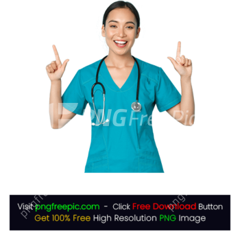 Happy Posing Doctor Nurse PNG Stethoscope