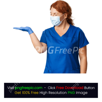 Physician Doctor Nurse Holding Posing Gloves Face Mask