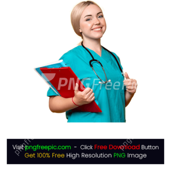 Female Nurse Doctor Holding Notes Medical Uniform Health