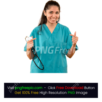 Nurse Doctor Laughing Female Holding Stethoscope PNG