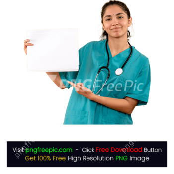 Board Female Doctor Papers Nurse PNG Stethoscope