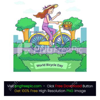 World Bicycle Day PNG