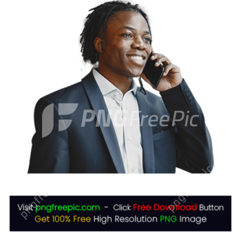 Businessman Corporate Holding Mobile Phone PNG