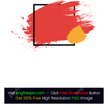 Red Yellow Box Shape PNG