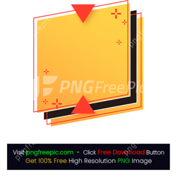 Yellow Square Shape Vector PNG