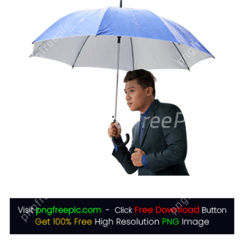 Businessman Umbrella Looking Taxi Rain PNG