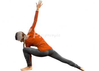 Exercise Side View Woman Yoga PNG