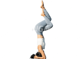 Woman Yoga Relax Sporty Practicing Exercise PNG