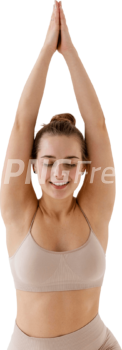 Exercise Smiley Woman Yoga Health PNG