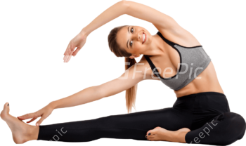 Beautiful Sportive Girl Meditation Exercise PNG