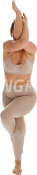 Yoga Woman Standing One Leg PNG