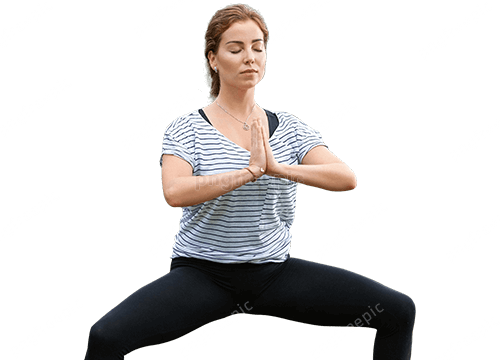 Exercises Young Beautiful Woman Doing Yoga PNG