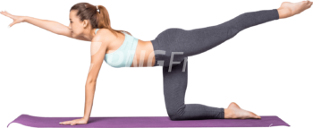 Yoga Exercise Fitness Woman Meditation PNG