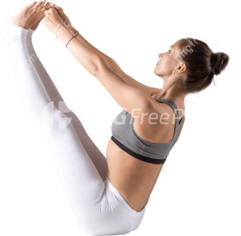 Paripurna Navasana Pose Woman Yoga PNG