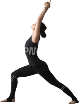 Flexible Warrior One Pose Yoga PNG