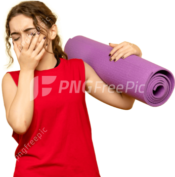 Fitness Workout Woman Crying PNG