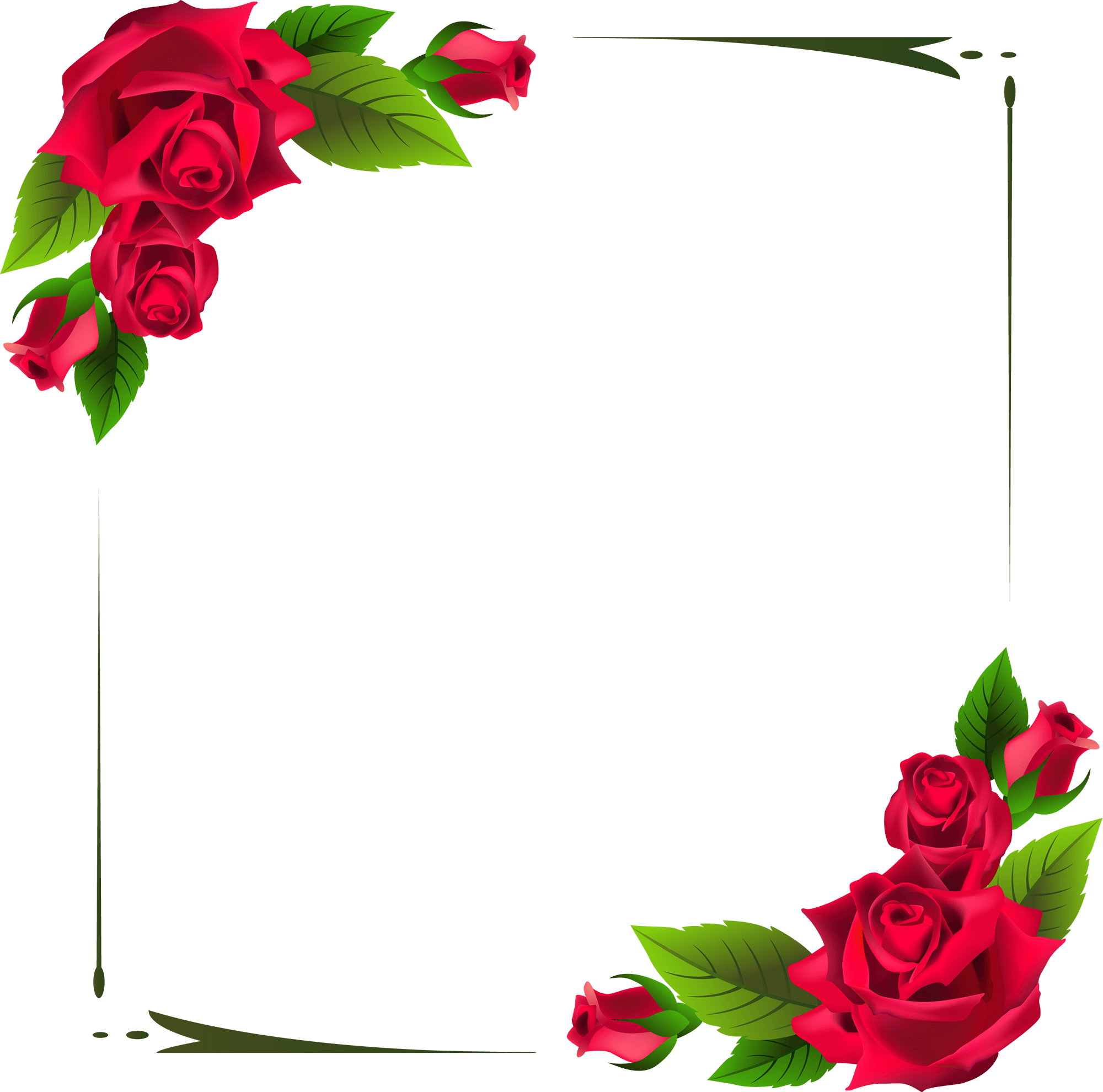 73 Frame Png Rose For Free 4kpng