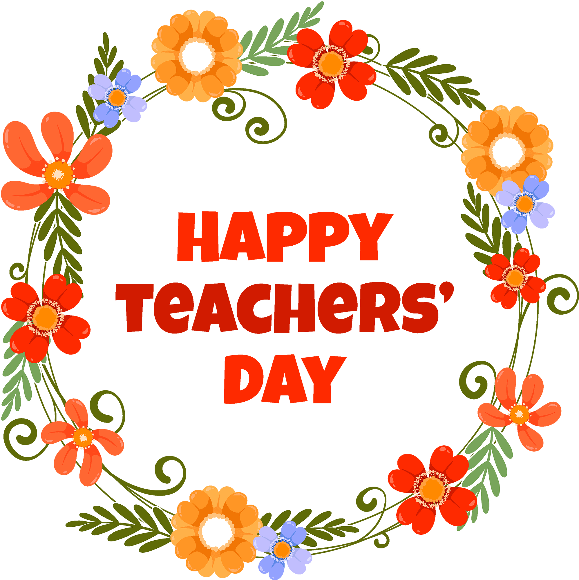 Vector Teacher Day Clipart International Teachers Day PNG Free