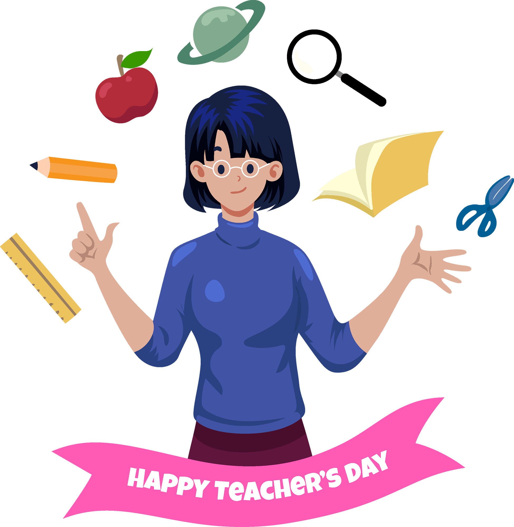 Happy Teachers Day 2021 International Teachers Day PNG Free