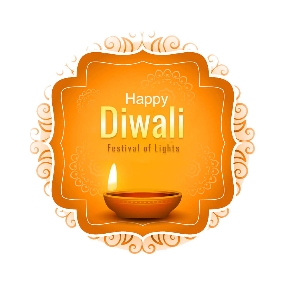 Happy diwali celebration diya vector banner design image