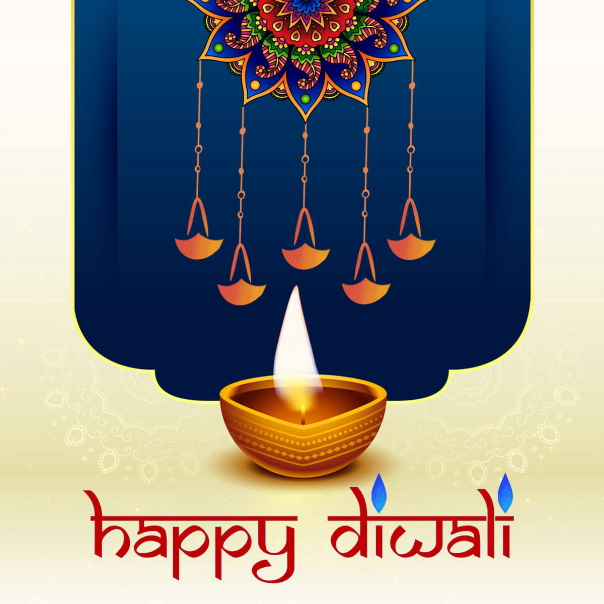 Happy diwali banner indian lights festival vector image - Pngfreepic
