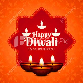 Happy diwali festival diya background abstract banner image