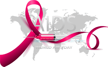 International aids day vector image injection png