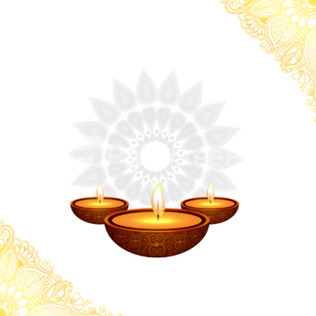 Diwali diya rangoli texture element png vector image - Pngfreepic