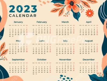 2023 calendar vector art background template design - Pngfreepic