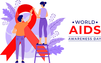 World aids awareness day clipart illustration png image