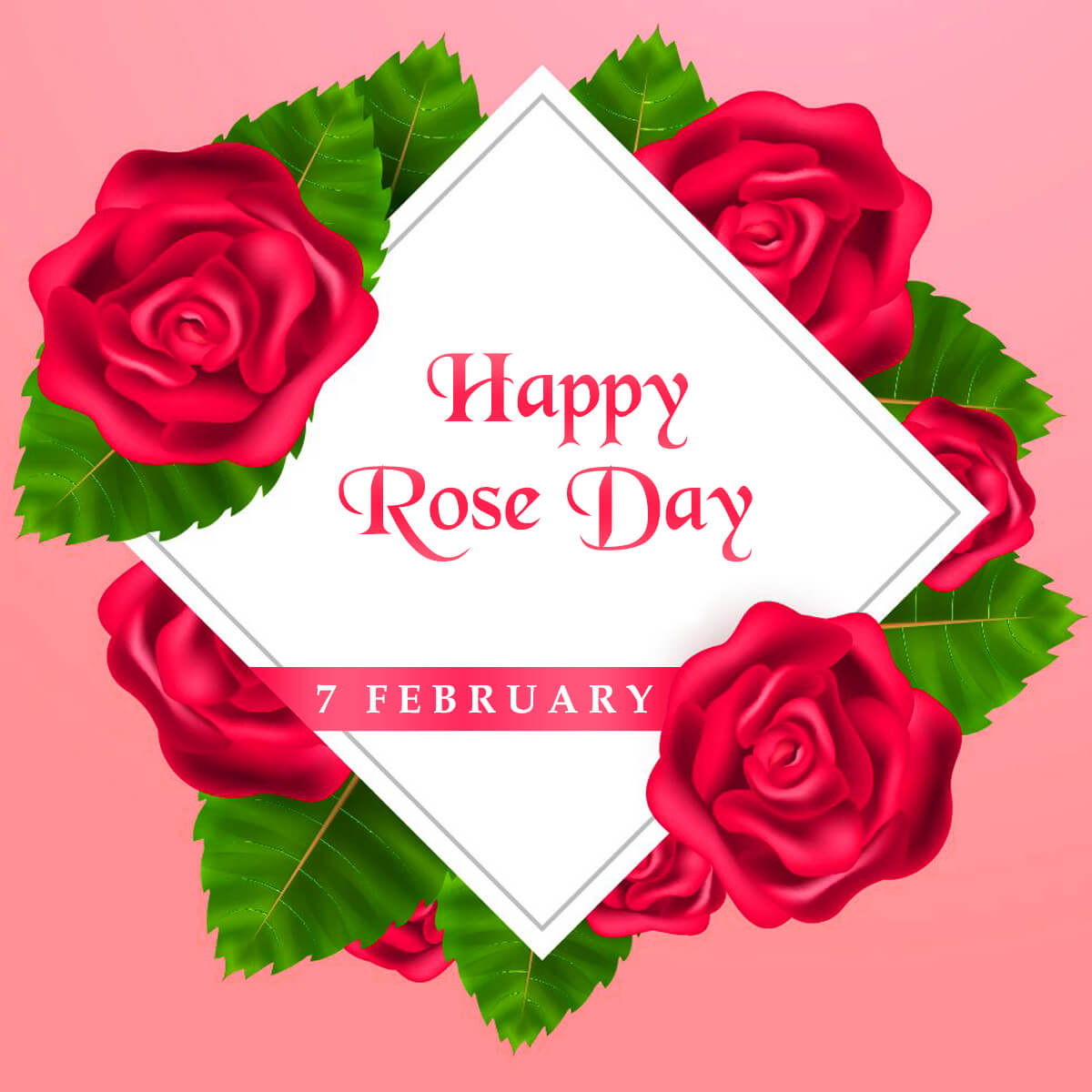 Rose day greetings card decorative flowers design - Pngfreepic