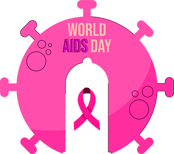 World aids day hiv vector shape png image